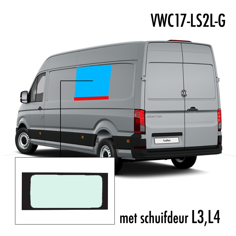 VWC17-LS2L-G | Inbouwruit voor Man & Volkswagen | Camperglass