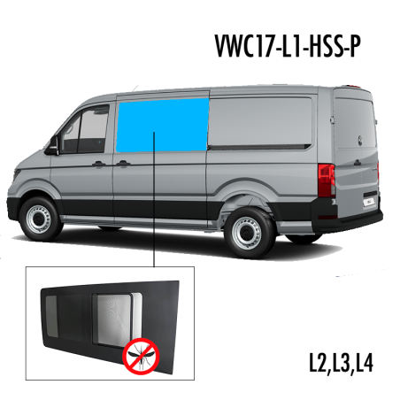 VWC17-L1-HSS-P | Inbouwruit voor Man & Volkswagen | Camperglass