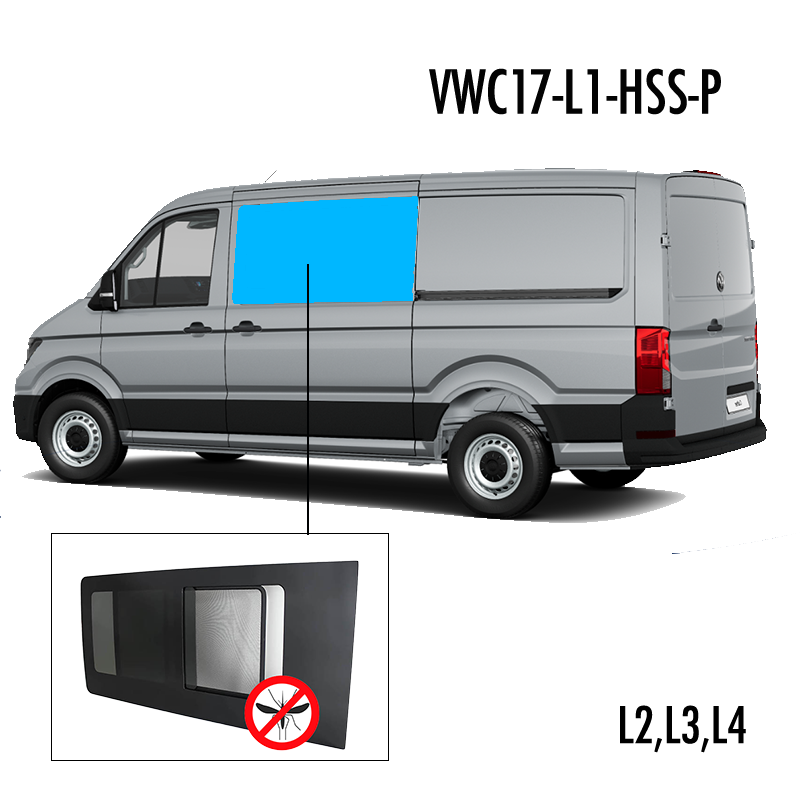 VWC17-L1-HSS-P | Inbouwruit voor Man & Volkswagen | Camperglass