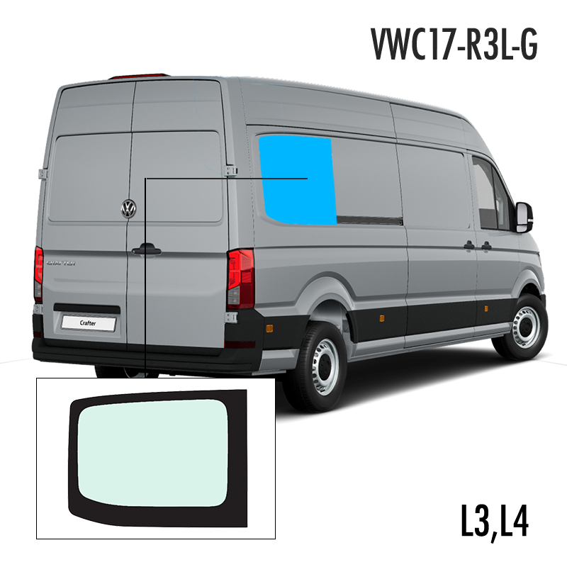 VWC17-R3L-G | Inbouwruit voor Man & Volkswagen | Camperglass