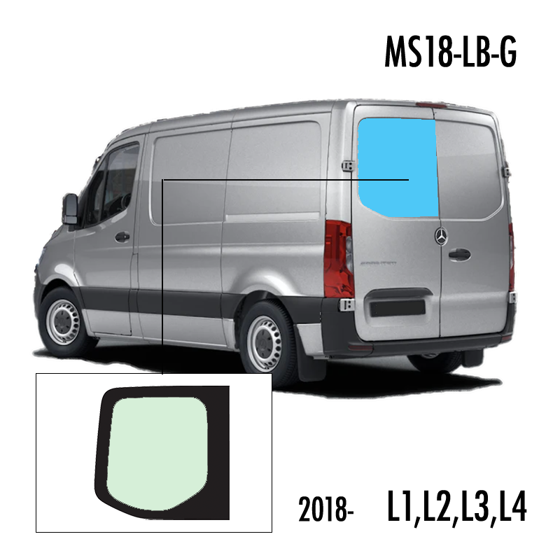 MS18-LB-G | Inbouwruit voor Mercedes | Camperglass