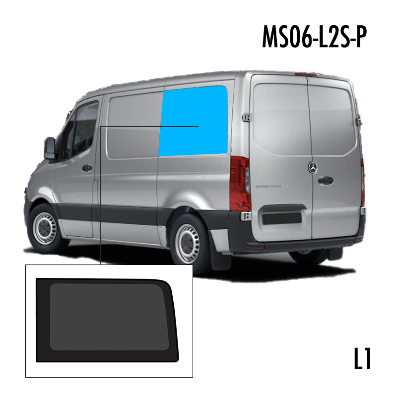 MS06-L2S-P | Inbouwruit voor Mercedes & Volkswagen | Camperglass