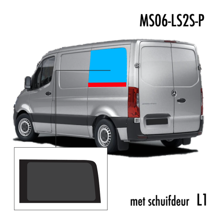 P2 Achter L. SWB Privacy met schuifdeur