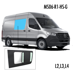 MS06-R1-HS-G | Inbouwruit voor Mercedes & Volkswagen | Camperglass