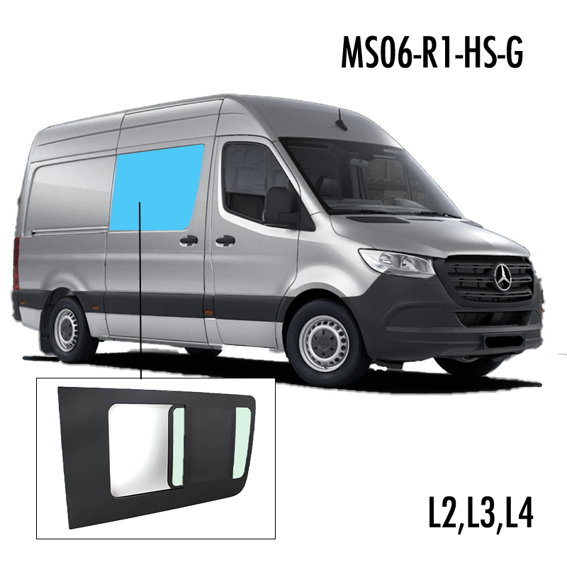 MS06-R1-HS-G | Inbouwruit voor Mercedes & Volkswagen | Camperglass