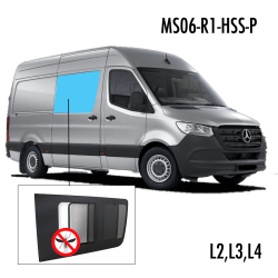 MS06-R1-HSS-P | Inbouwruit voor Meest verkochte ruiten & Mercedes & Volkswagen | Camperglass