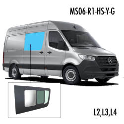 MS06-R1-HS-Y-G | Inbouwruit voor Mercedes & Volkswagen | Camperglass