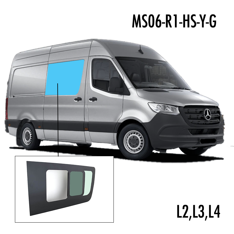MS06-R1-HS-Y-G | Inbouwruit voor Mercedes & Volkswagen | Camperglass