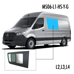 MS06-L1-HS-Y-G | Inbouwruit voor Mercedes & Volkswagen | Camperglass