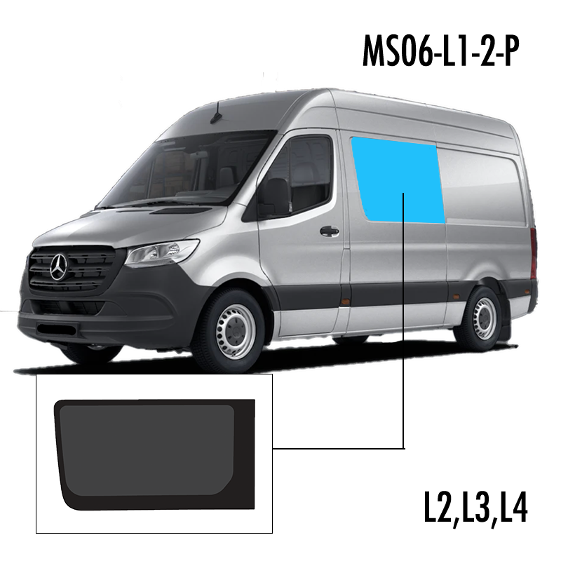 MS06-L1-2-P | Inbouwruit voor Mercedes & Volkswagen | Camperglass