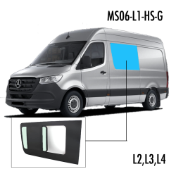 MS06-L1-HS-G | Inbouwruit voor Mercedes & Volkswagen | Camperglass