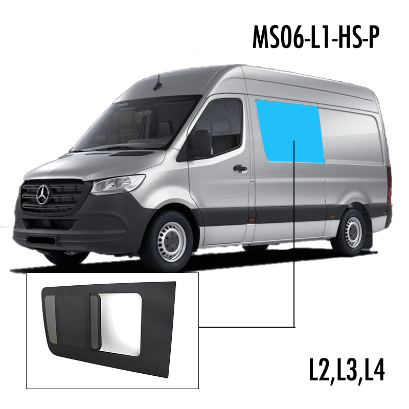 MS06-L1-HS-P | Inbouwruit voor Mercedes & Volkswagen | Camperglass