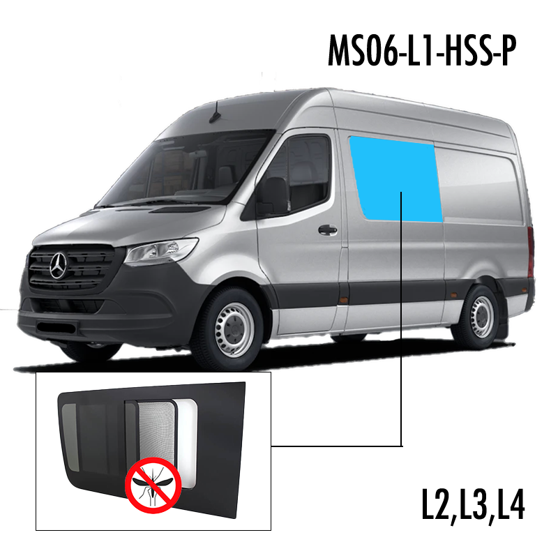 MS06-L1-HSS-P | Inbouwruit voor Mercedes & Volkswagen | Camperglass