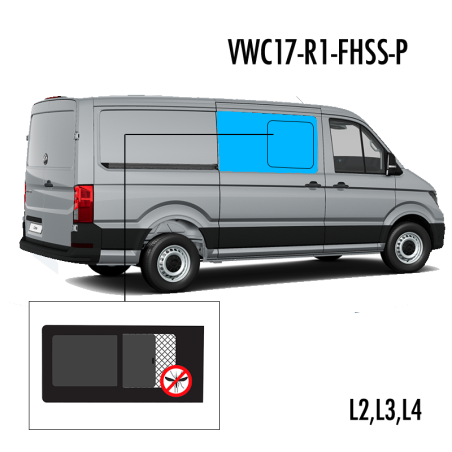 P1 Voor R. Schuifruit, opening voor, Privacy + insecten hor