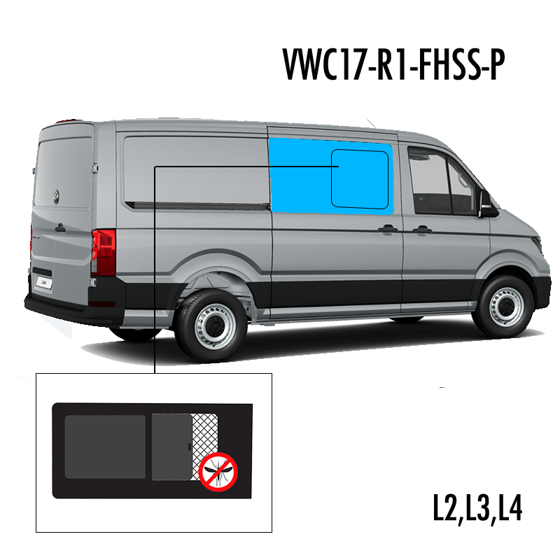 P1 Voor R. Schuifruit, opening voor, Privacy + insecten hor