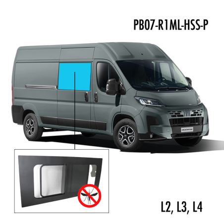 PB07-R1ML-HSS-P | Inbouwruit voor Citroen & Fiat & Meest verkochte ruiten & Opel & Peugeot & Ram | Camperglass