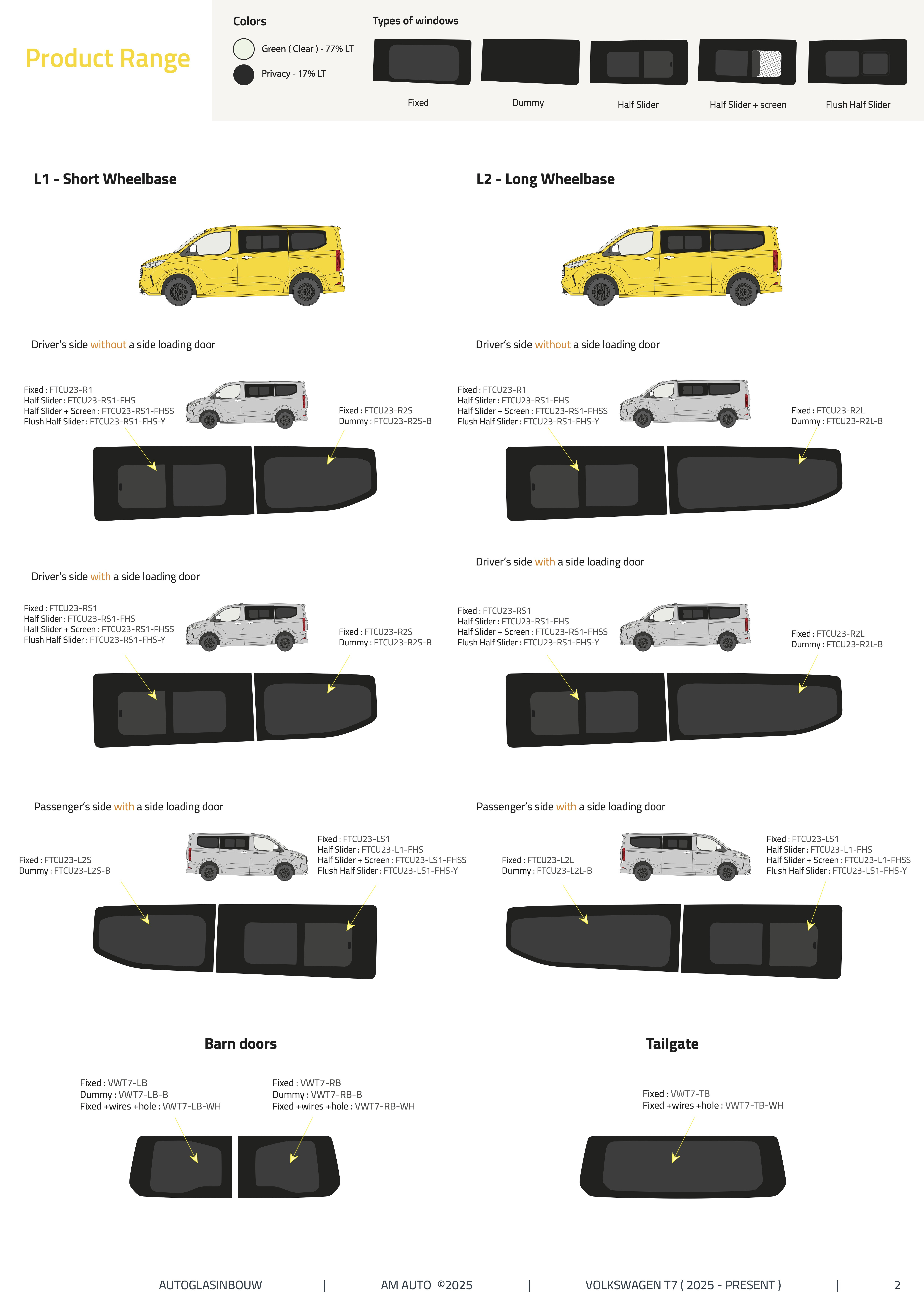 Achterdeur L. Glasslook