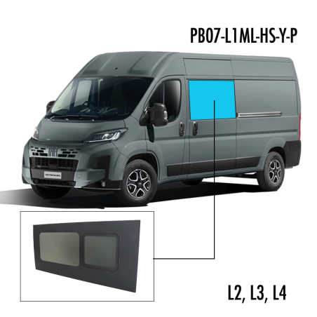 PB07-L1ML-HS-Y-P | Inbouwruit voor Citroen & Fiat & Opel & Peugeot & Ram | Camperglass