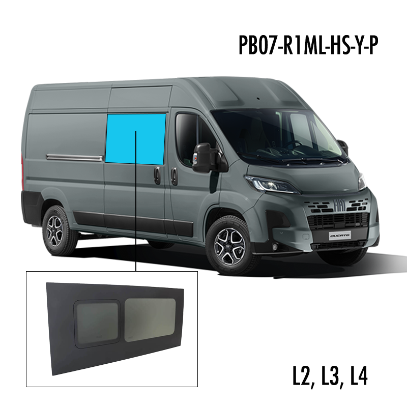 PB07-R1ML-HS-Y-P | Inbouwruit voor Citroen & Fiat & Opel & Peugeot & Ram | Camperglass