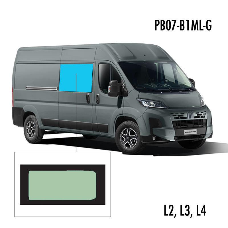 PB07-B1ML-G | Inbouwruit voor Citroen & Fiat & Opel & Peugeot & Ram | Camperglass