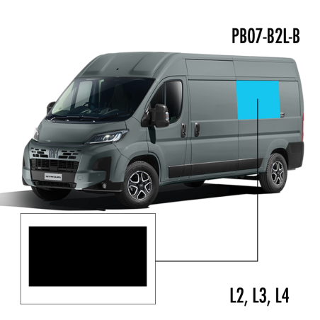 PB07-B2L-B-P | Inbouwruit voor Citroen & Fiat & Opel & Peugeot & Ram | Camperglass