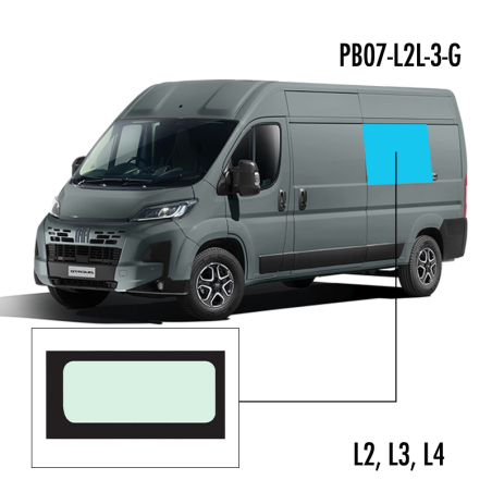 PB07-L2L-3-G | Inbouwruit voor Citroen & Fiat & Opel & Peugeot & Ram | Camperglass