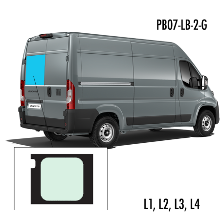 PB07-LB-2-G | Inbouwruit voor Citroen & Fiat & Opel & Peugeot & Ram | Camperglass