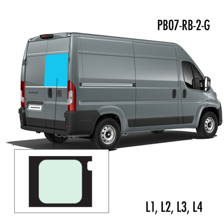 PB07-RB-2-G | Inbouwruit voor Citroen & Fiat & Opel & Peugeot & Ram | Camperglass