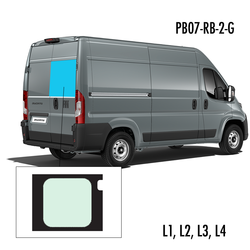 PB07-RB-2-G | Inbouwruit voor Citroen & Fiat & Opel & Peugeot & Ram | Camperglass